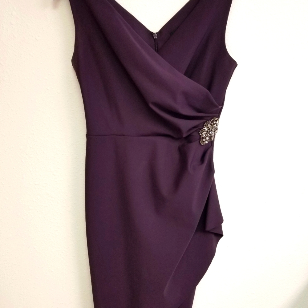 Alex Evenings Purple Cocktail Dress Size 2